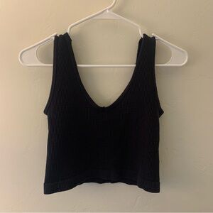 By Together Black Knit Crop Top
